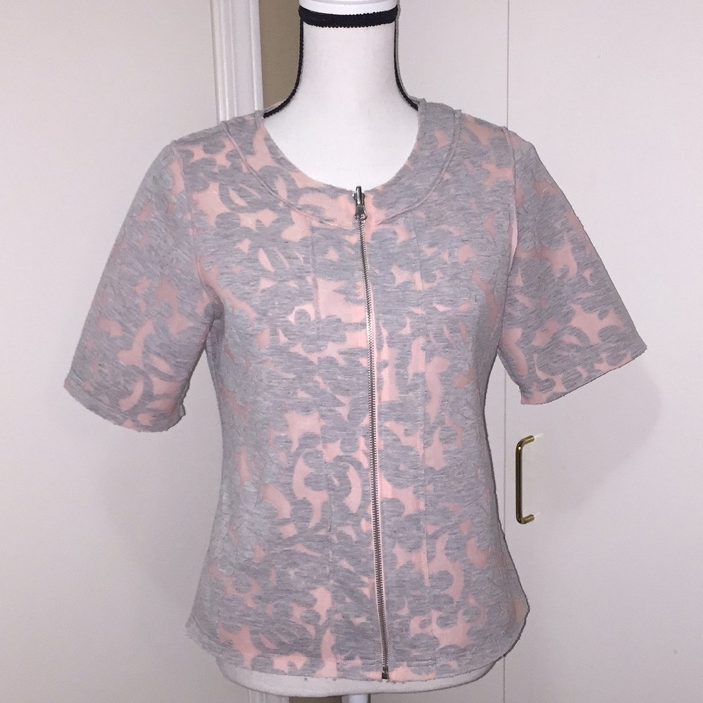 Patrizia Luca pink & grey top